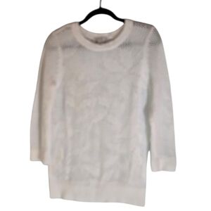 Christopher & Banks Elegant White Women's Sweater Size Medium